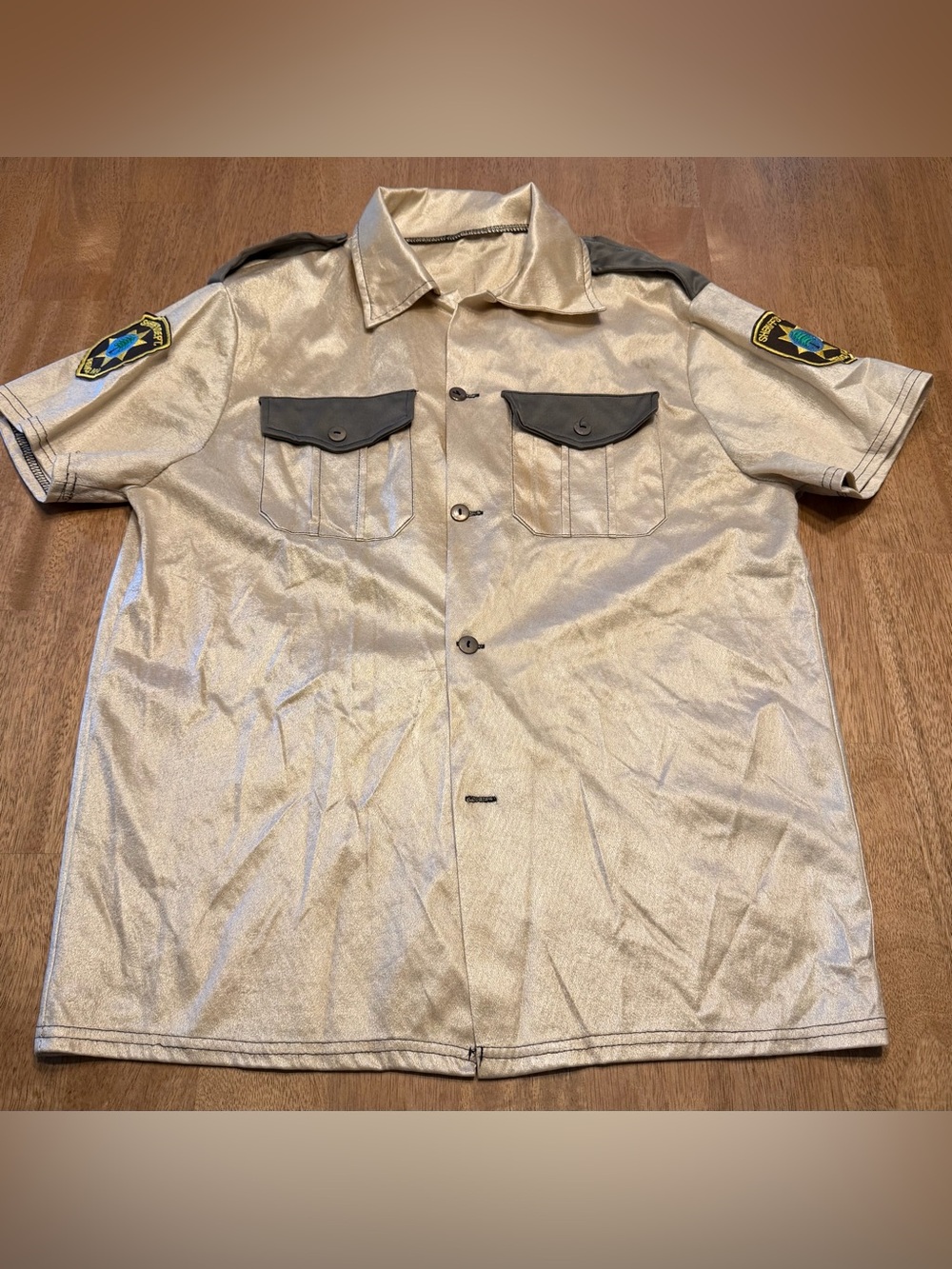 Lt Jim Dangle Reno 911! TV Show Shirt Sheriff Police Uniform Button Up Costume